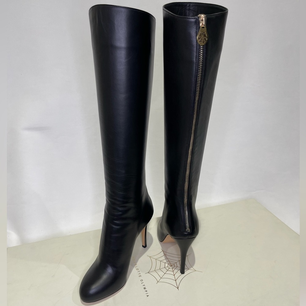 Charlotte Olympia onyx black boots